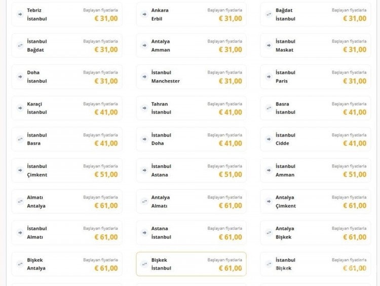 1 Euro'ya yurt dışı uçuşu! Pegasus ucuz bilet kampanyası!