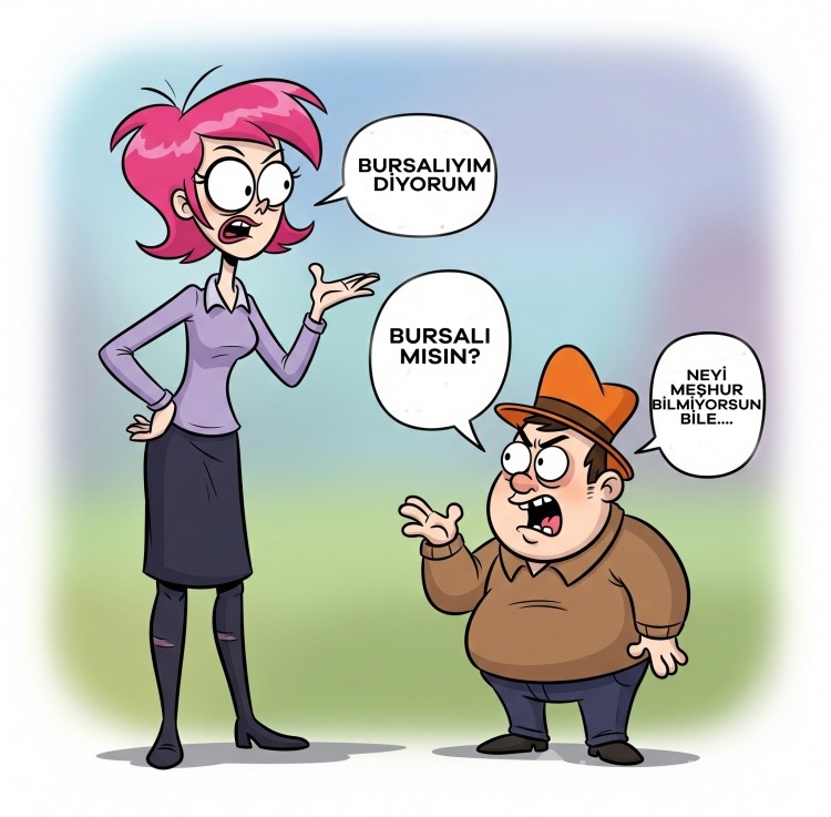 Bursa'ya özgü kahkaha garantili karikatürler!