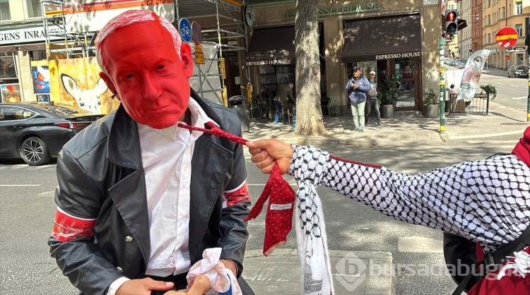 İsveç'te İsrail'in Gazze'ye yönelik saldırıları protesto edildi