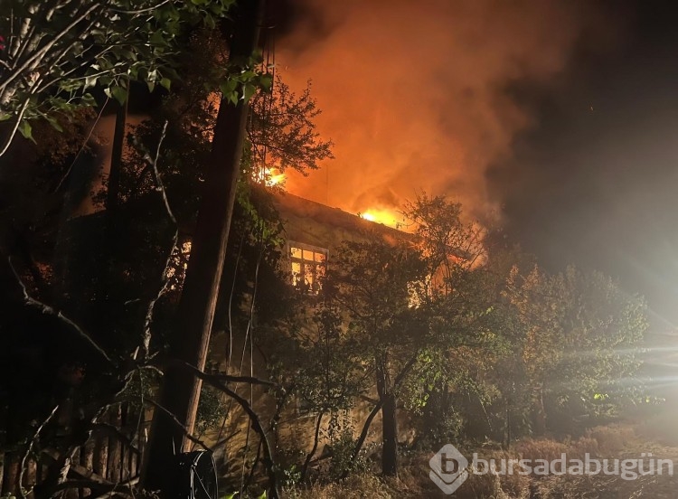 Yaşlı kadının 2 katlı evi alevlere teslim odu! 