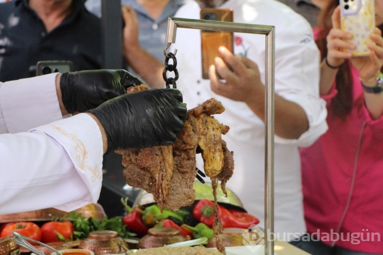 500 derecede ısıtılan topuzda kebap keyfi...
