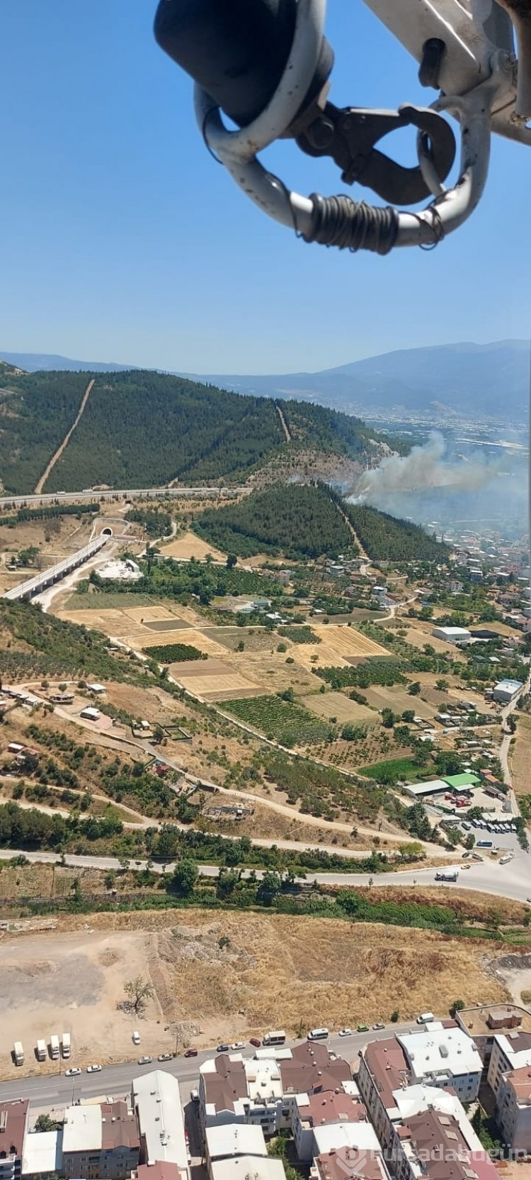 Bursa'daki yangından acı kareler...