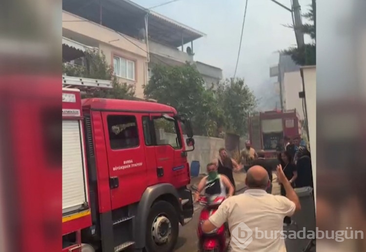 Bursa'daki yangından acı kareler...