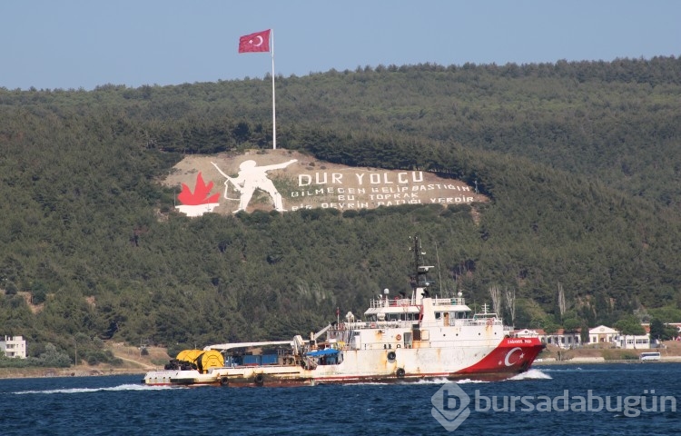  Oruç Reis Çanakkale Boğazı'ndan sonra Marmara Denizi'nde...