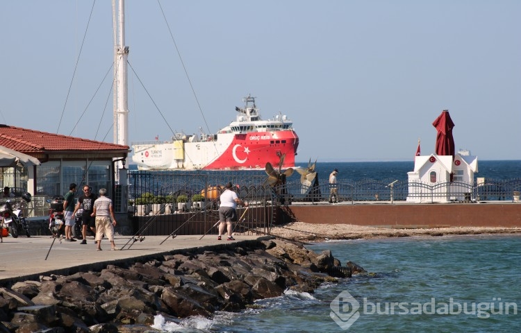 Oruç Reis Çanakkale Boğazı'ndan sonra Marmara Denizi'nde...