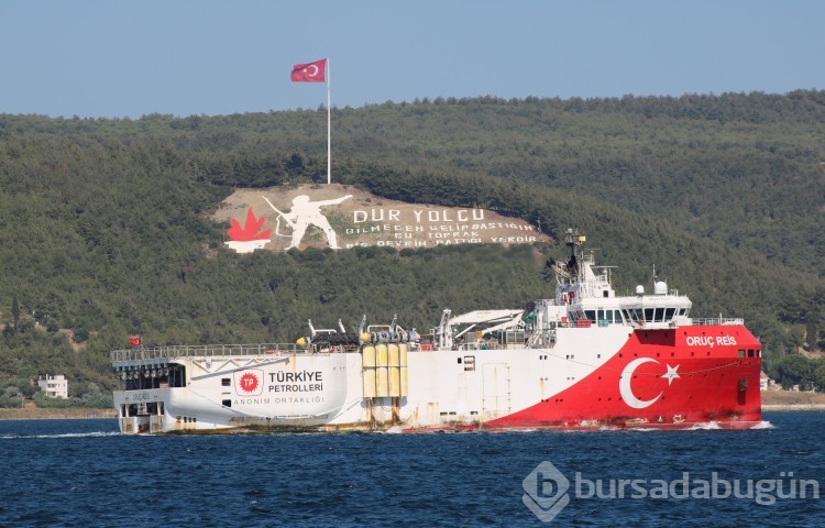  Oruç Reis Çanakkale Boğazı'ndan sonra Marmara Denizi'nde...