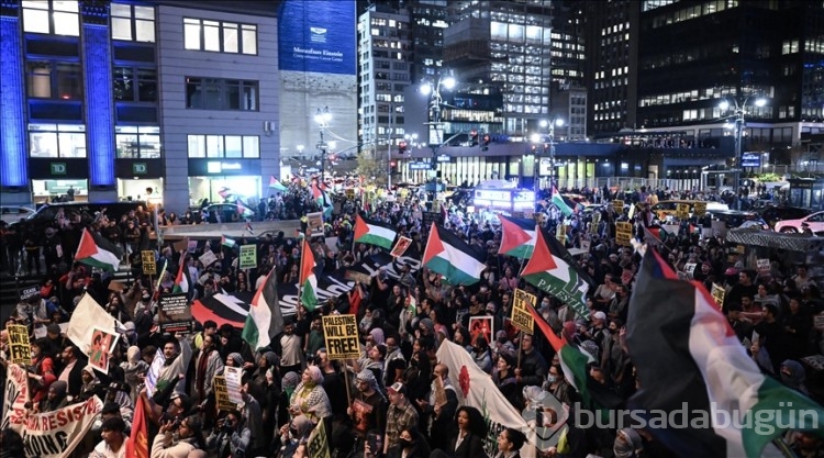 New York'ta Gazze için protesto!