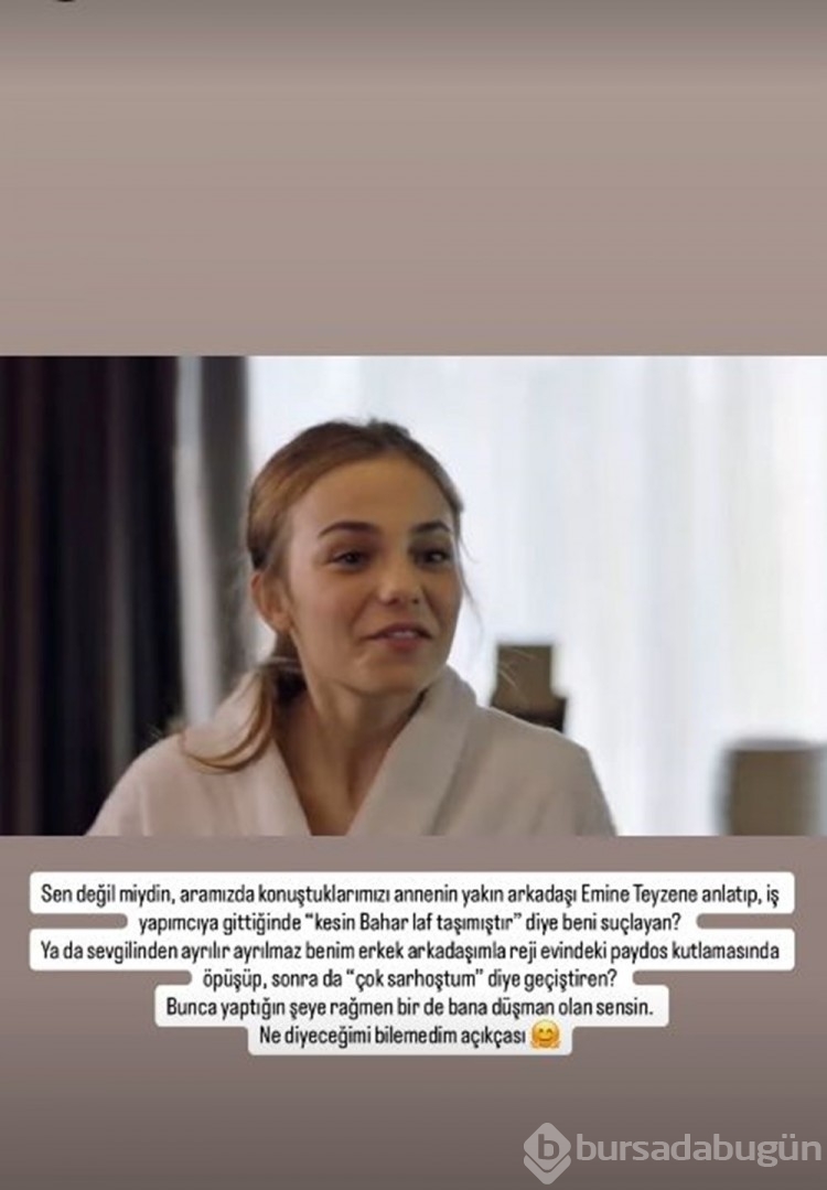 Sular durulmuyor! "Bana düşman olan sensin"