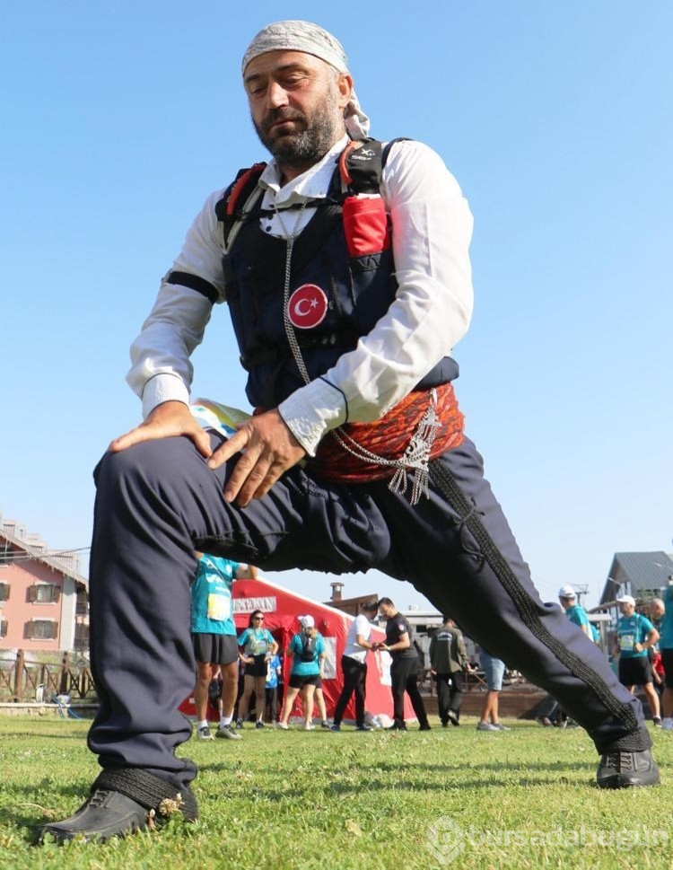 Palandöken'de zorlu dağ koşusu!