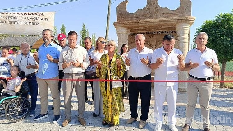 Safiye Soyman vefat eden oğluna çeşme yaptırdı!