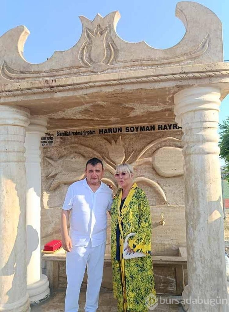 Safiye Soyman vefat eden oğluna çeşme yaptırdı!