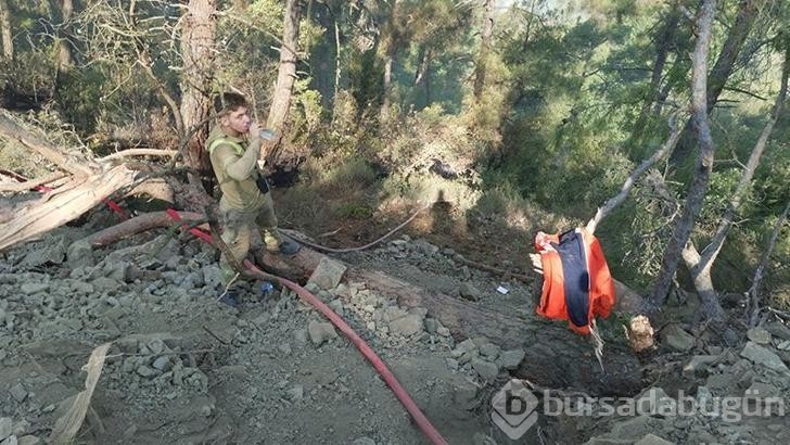Bursa'da orman yangınlarıyla mücadele devam ediyor!