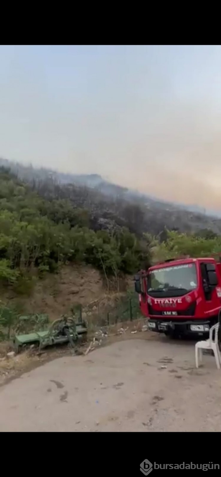 Bursa'da kıyamet günü gibi bir gece! Yangın anından görüntüler