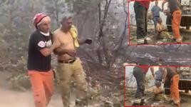 Orman yangınında ağır yaralanan adamın son halini eşi paylaştı!