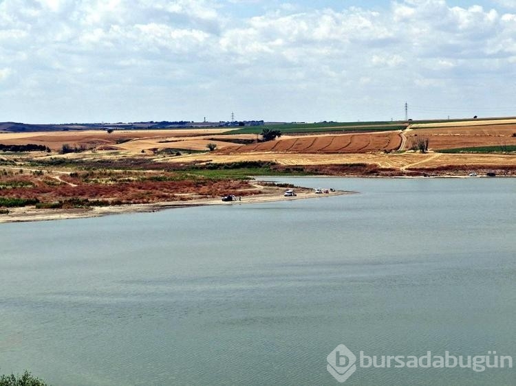 Tekirdağ Göleti'nde su seviyesi oldukça azaldı