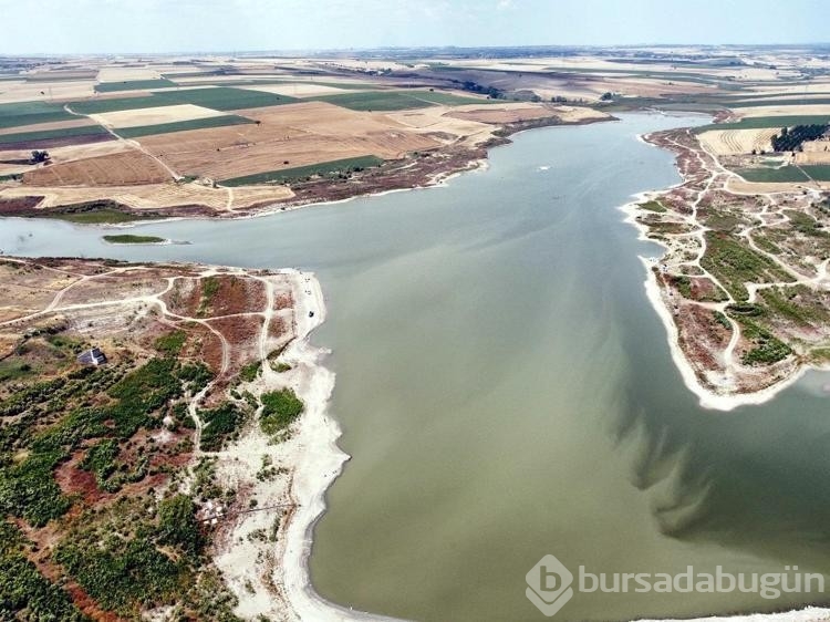 Tekirdağ Göleti'nde su seviyesi oldukça azaldı
