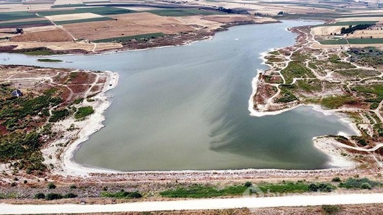 Tekirdağ Göleti'nde su seviyesi oldukça azaldı