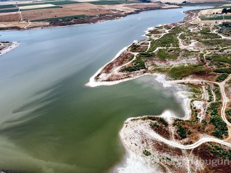 Tekirdağ Göleti'nde su seviyesi oldukça azaldı