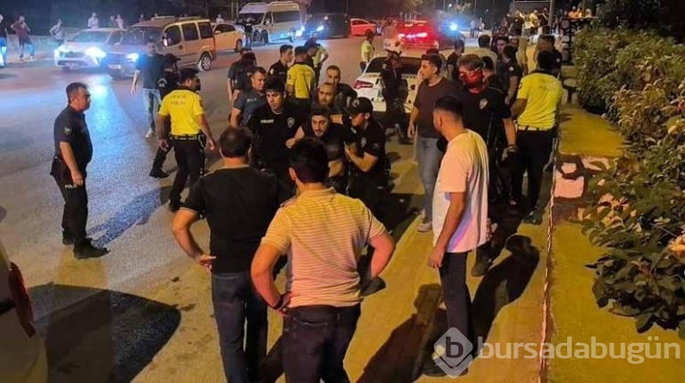 Bursa 'da iki grup arasında laf atma kavgası!