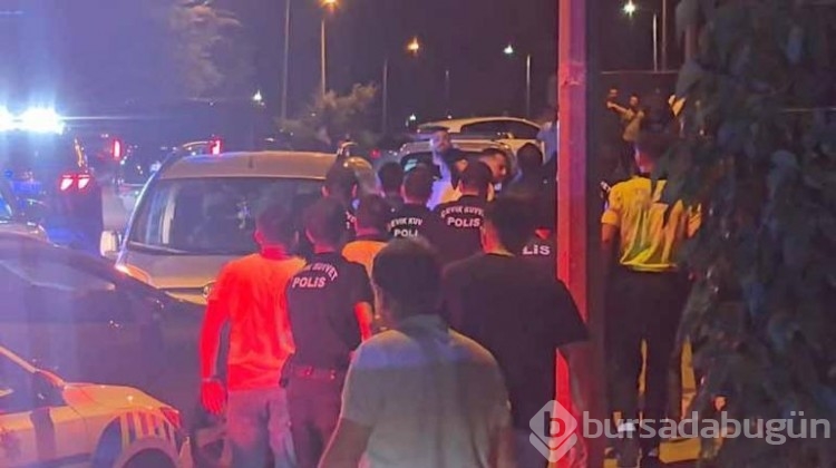 Bursa 'da iki grup arasında laf atma kavgası!