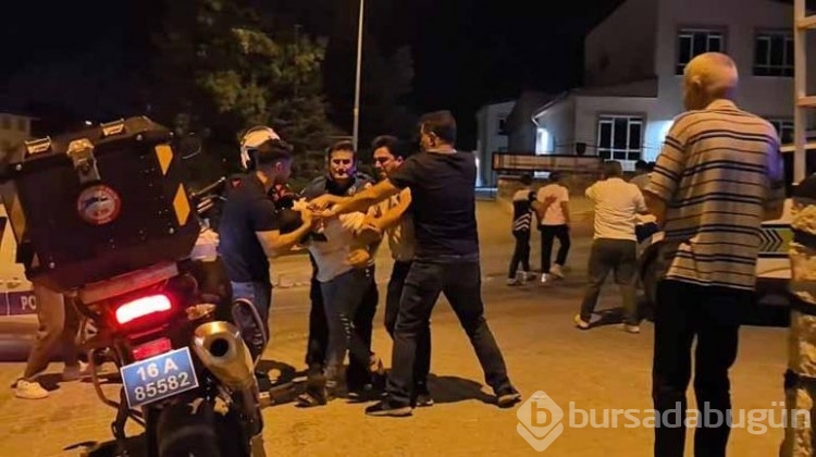 Bursa 'da iki grup arasında laf atma kavgası!