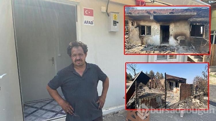 Karabük'te evi yangından zarar görenler konteynerlere yerleşiyor!