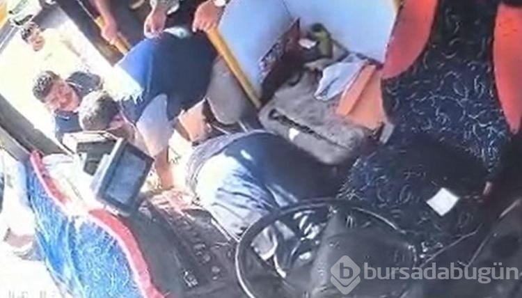 Otobüs şoförü kalp krizi geçirdi! Kazadan son anda dönüldü