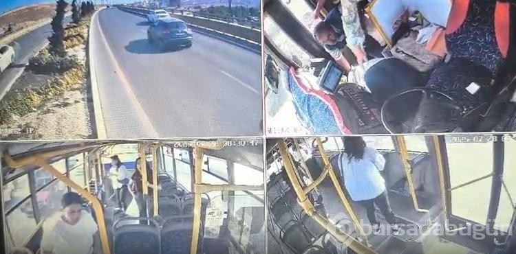 Otobüs şoförü kalp krizi geçirdi! Kazadan son anda dönüldü
