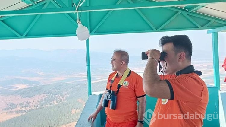 Gaziantep'te orman yangınlarına karşı görevliler gözetleme yapıyor!