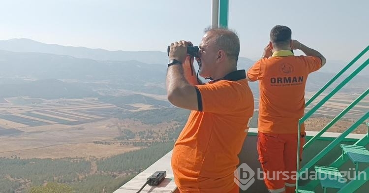 Gaziantep'te orman yangınlarına karşı görevliler gözetleme yapıyor!