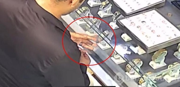 Kuyumcuda yüzük hırsızlığı!