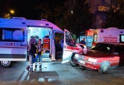 Başına direk düşen kişi yaralandı
