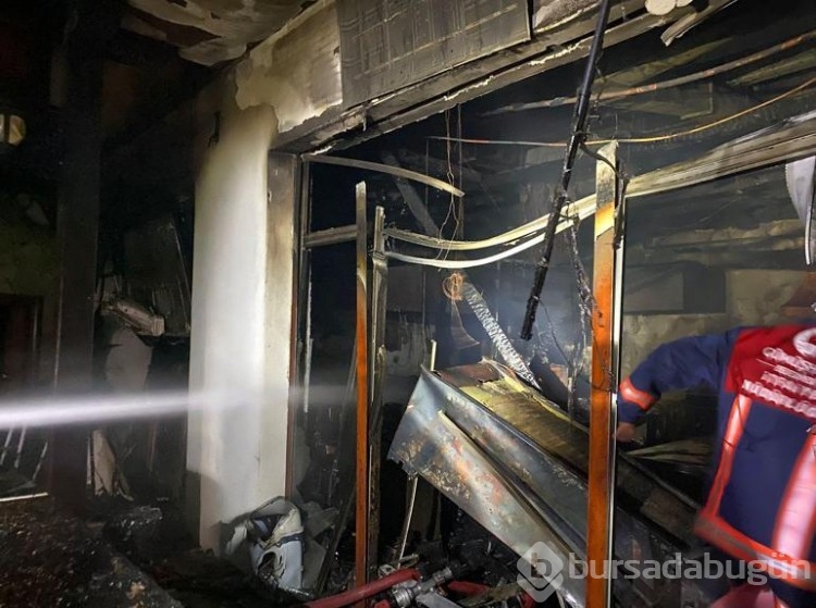 Gümüşhane'de korkutan yangın
