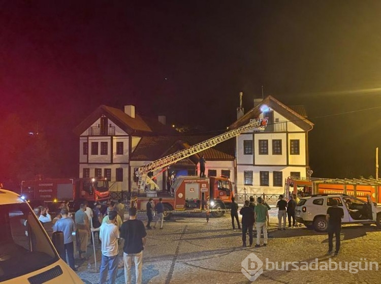 Gümüşhane'de korkutan yangın