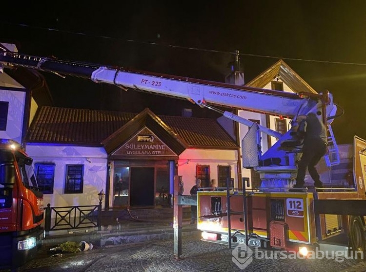 Gümüşhane'de korkutan yangın