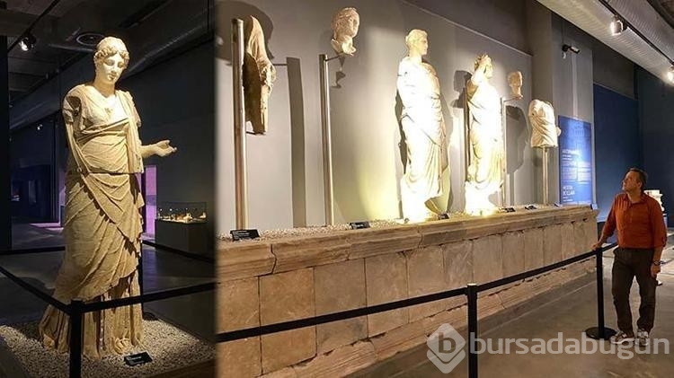Hestia heykeli Manisa Müzesi'nde sergileniyor