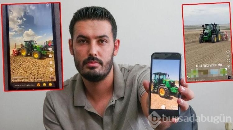 Sosyal medya çalınan traktörünü bulmasını sağladı
