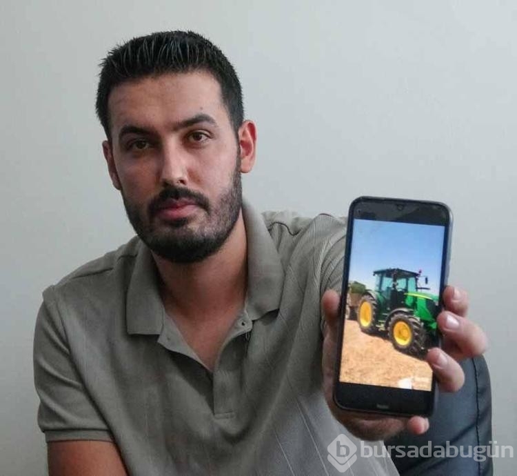 Sosyal medya çalınan traktörünü bulmasını sağladı