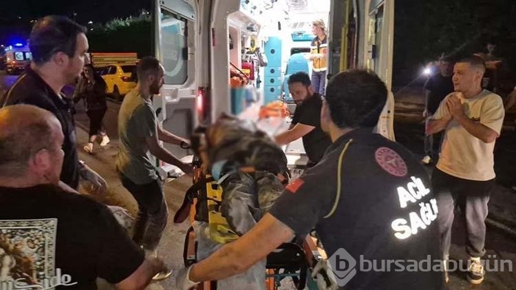 Park halindeki tırlara çarpan sürücü ve arkadaşı ağır yaralandı