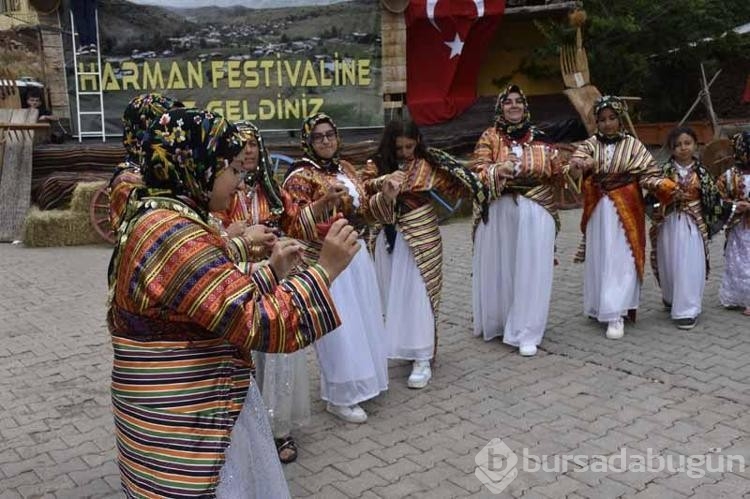 Köylüler hasat dönemini kutlamak için festival yaptılar