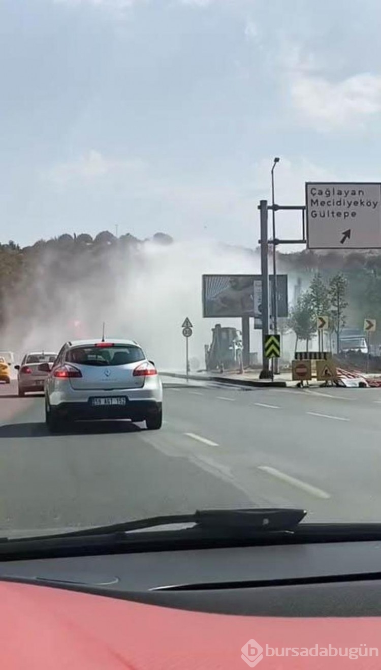 İSKİ çalışma sırasında isale borusu patladı