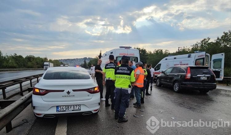 TEM Otoyolu'nda zincirleme kaza!
