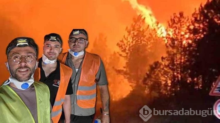 Yangında alevlerin arasında kalan 3 arkadaş o anları kayıp altına aldılar