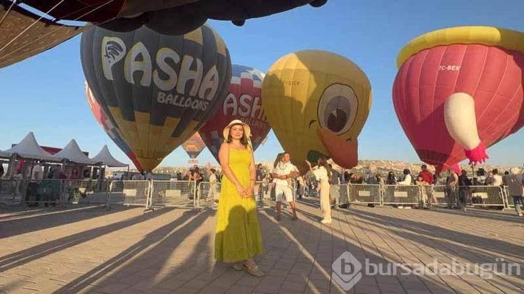 Kapadokya'da özel figürlü balonlar gökyüzünde görsel şölen oluşturdu
