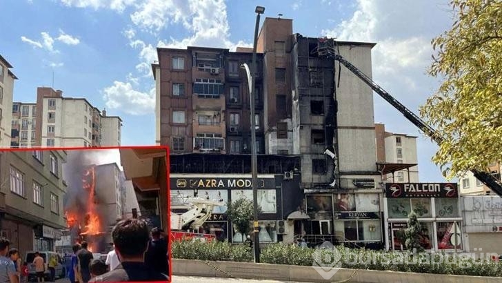 Gaziantep'de 5 katlı binada yangın çıktı