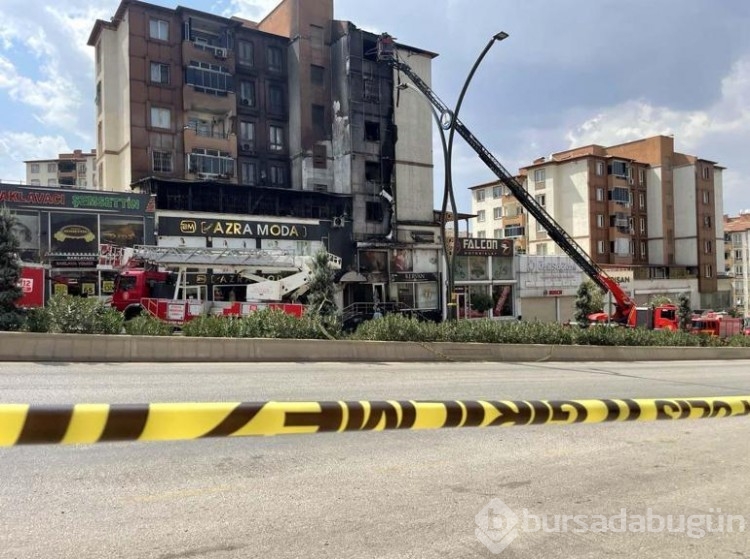 Gaziantep'de 5 katlı binada yangın çıktı