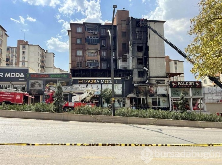 Gaziantep'de 5 katlı binada yangın çıktı