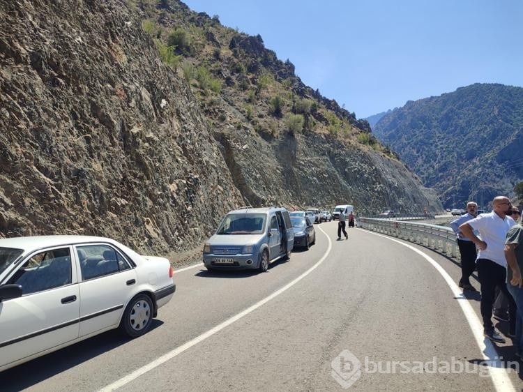 Artvin'de heyelan meydana geldi
