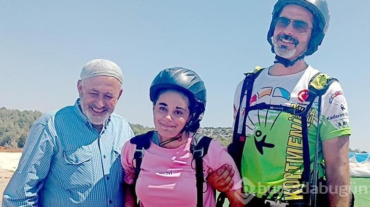 Engelli Nisanur' un uçma hayali gerçek oldu