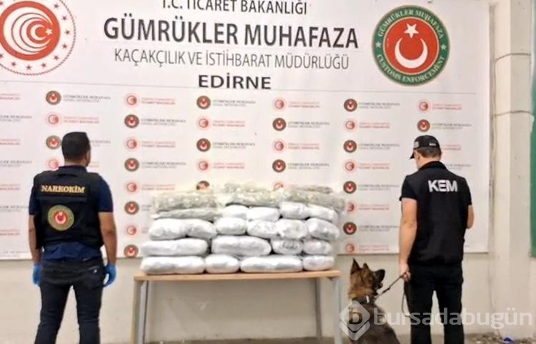 Kapıkule'de 245 kilo esrarı Füge buldu